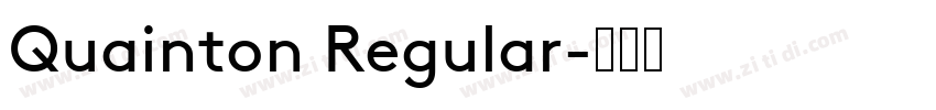 Quainton Regular字体转换